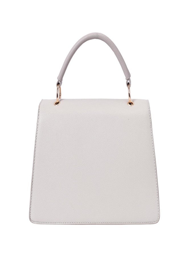 Lino Perros Womens Beige Sachtel Bag - Image 4